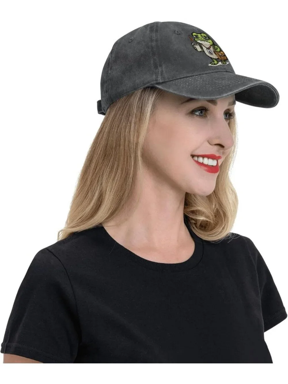 Funny Adjustable Cotton Baseball Cap for Men & Women, Embroidered Dad Hat